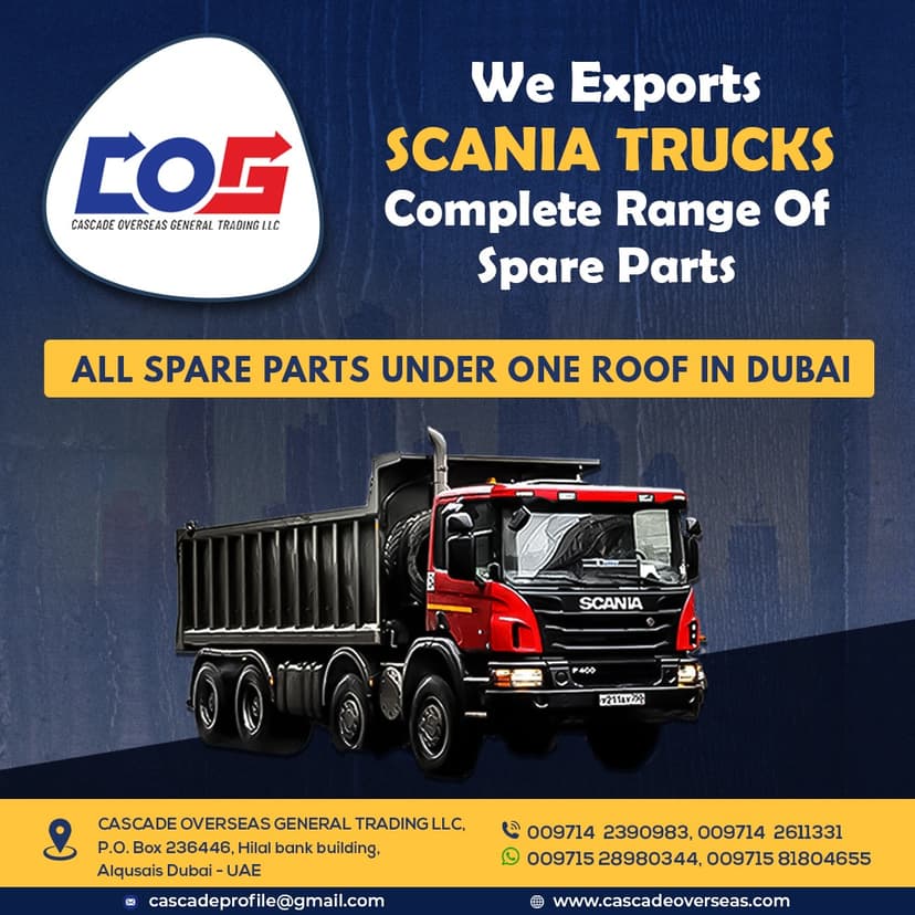 SCANIA GENUINE PARTS SUPPLIERS IN UAE