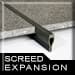 SCREED EXPANSION JOINTS