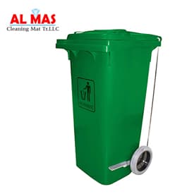 GARBAGE BIN SINGLE DOOR WITH PEDAL & WHEEL IN UAE