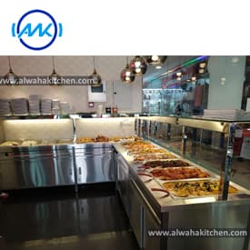 STAINLESS STEEL FOOD DISPLAY COUNTER MANUFACTURER IN UAE