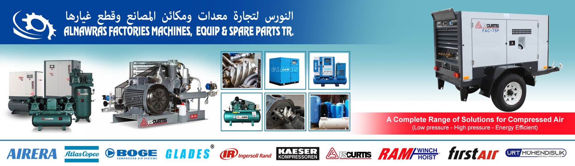 ALNAWRAS FACTORIES MACHINES EQUIPMENTS AND SPARE PARTS TRADING
