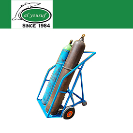 DOUBLE CYLINDER TROLLEY 4 WHEELS TYPE IN UAE