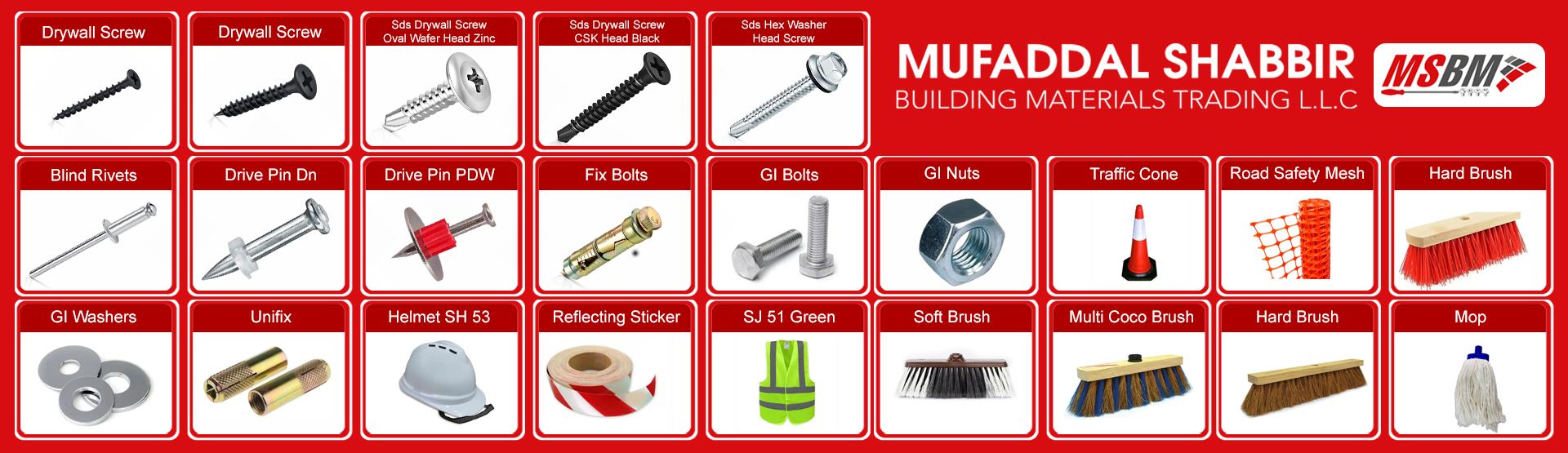 MUFADDAL SHABBIR BUILDING MATERIALS TR LLC